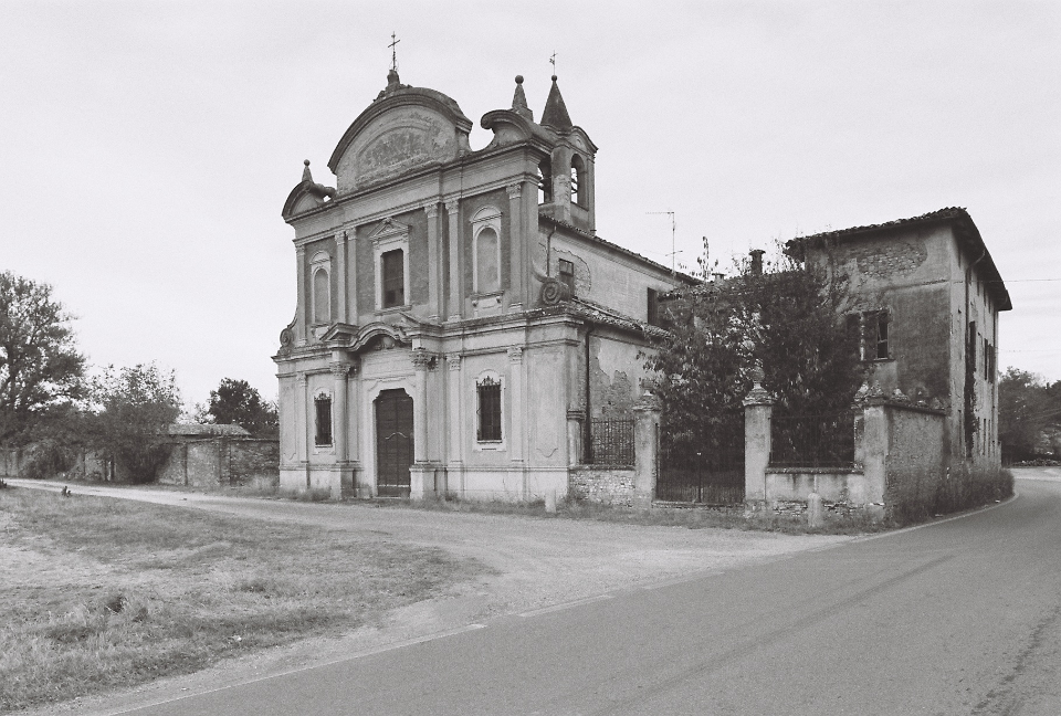 Chiesa di San Lorenzo Martire, located near Carpaneto Piacentino, south of Piacenza, Italy