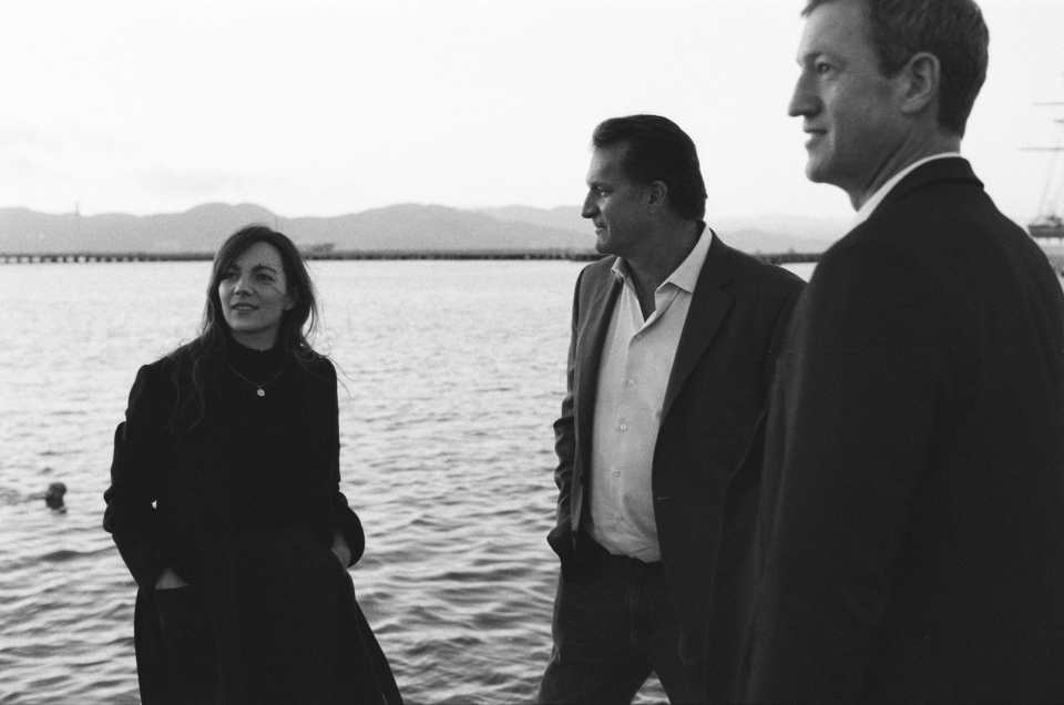 California Innovation Fund founder Dr. Kurt Beyer with Dr. Anne Greul and Mark Jones in San Francisco January 2022