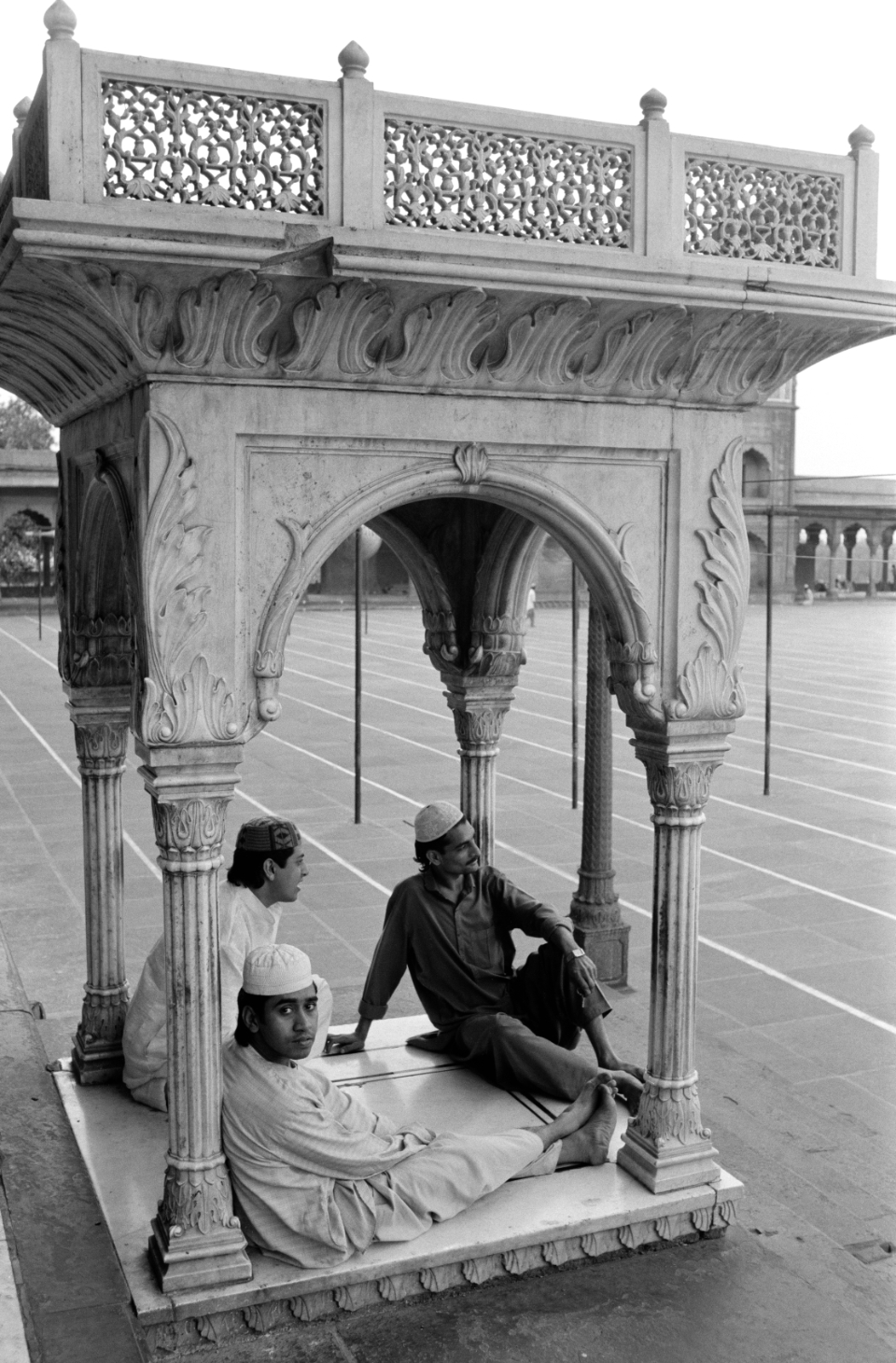 inside the Mosque, New Delhi 1995