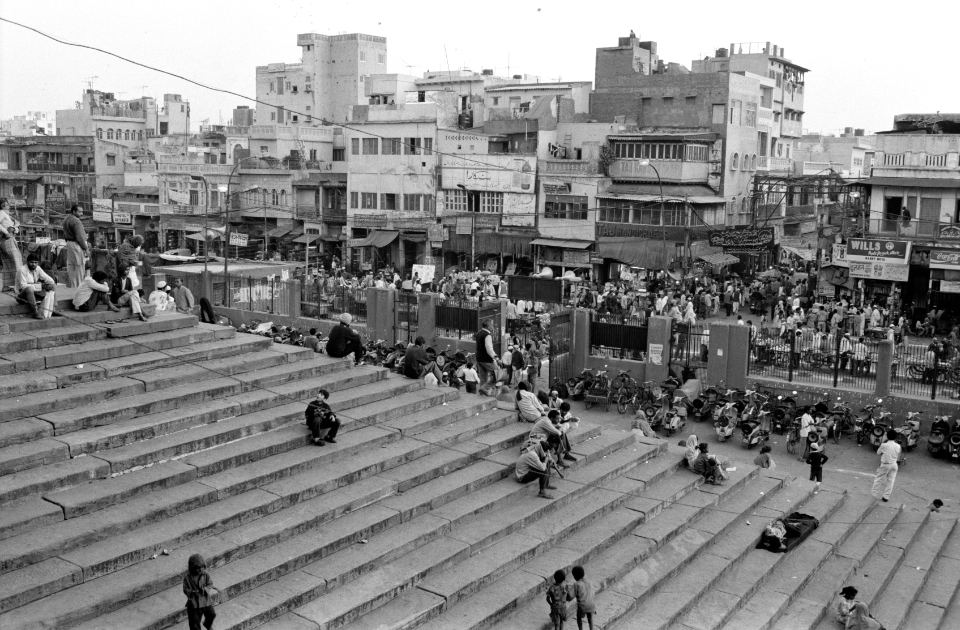 central market nearby the Mosque, New Delhi 1995