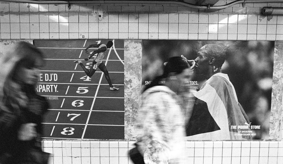 usain bolt poster nyc subway