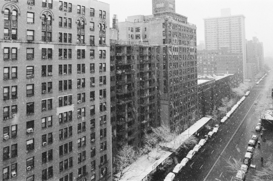 snow on west 96th st manhattan