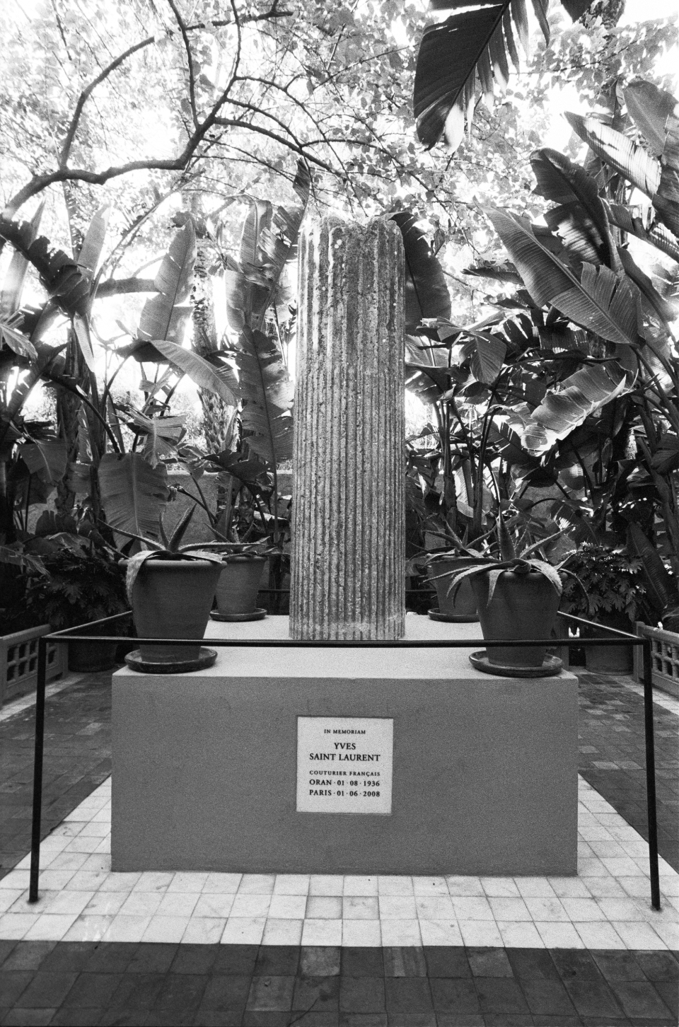 Yves Saint Laurent's grave, 2008