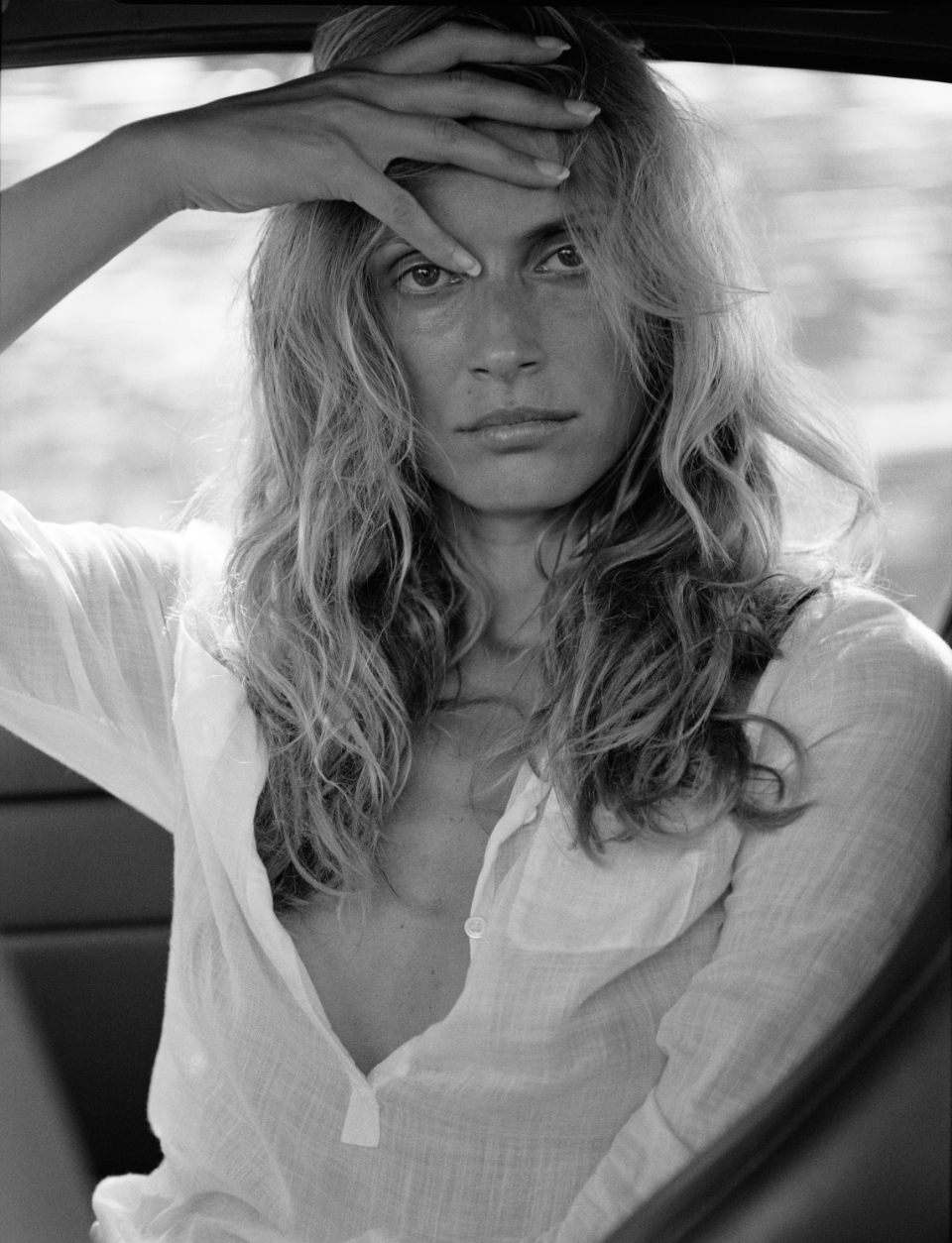 Ruza Madarevic photographed by Luigi Cassinelli inside his car