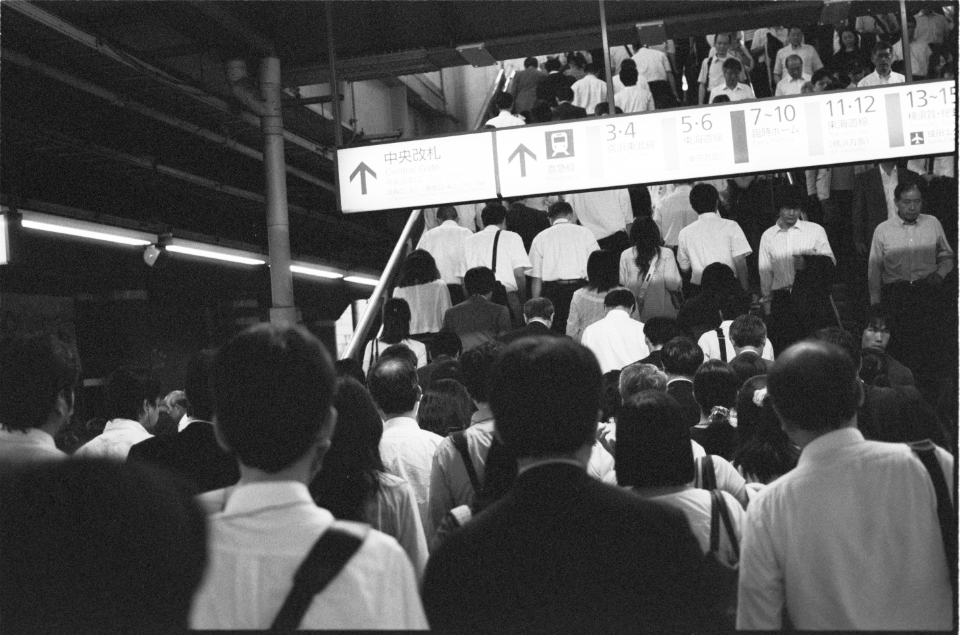 rush hour in Tokyo, 2010